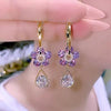 Sunflower Rose Gold Hoop Earrings [ BUY 1 GET 1 FREE ]