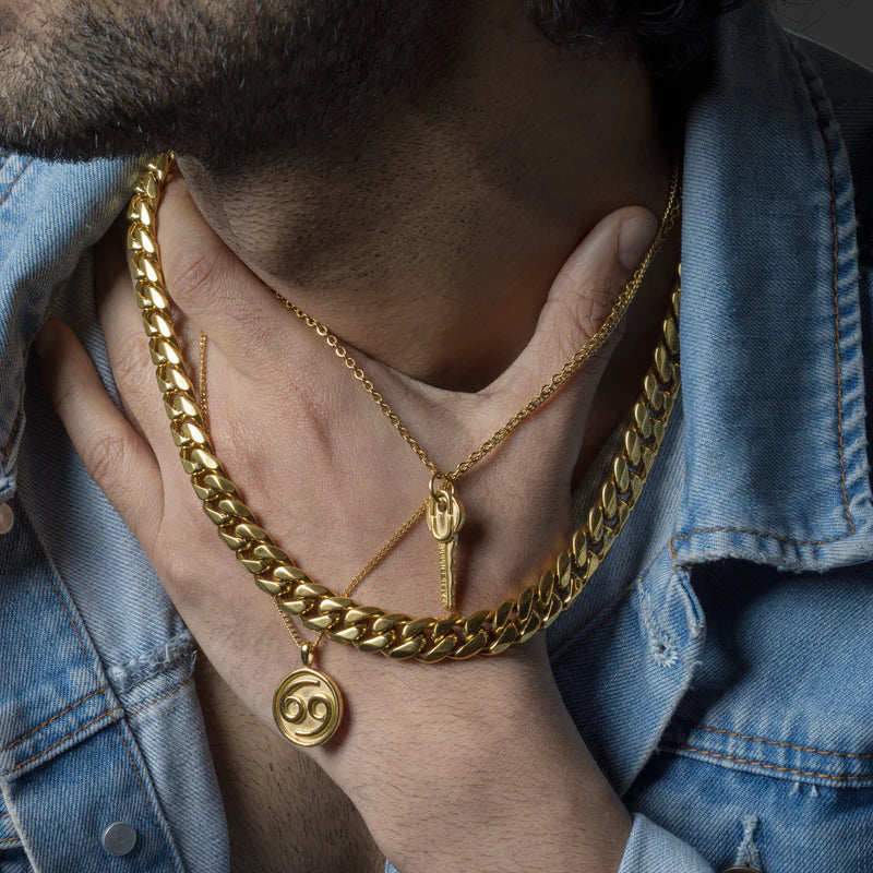 CUBAN CHAIN (18K GOLD PLATING ) 12MM